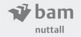 Bam Nuttall logo in black and white