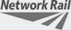 Network Rail logo in black and white